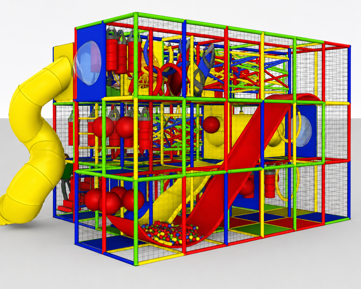 Instalación personalizada de juegos infantiles